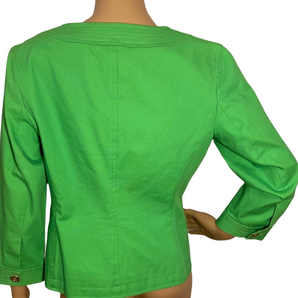 Talbots | Lime Green Single Button Jacket - image 3